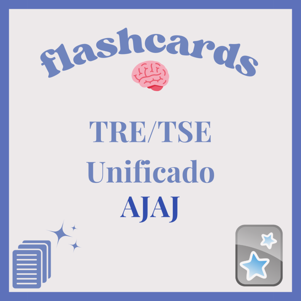 Flashcards Tre Tse Unificado Ajaj Facilitando Concursos Materiais